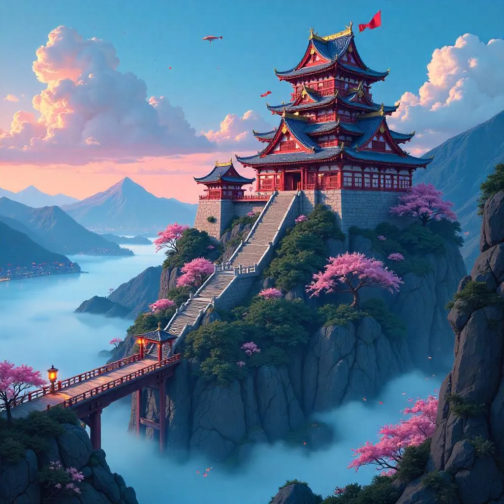 Pagoda Castle: Anime Fortress in the Sky