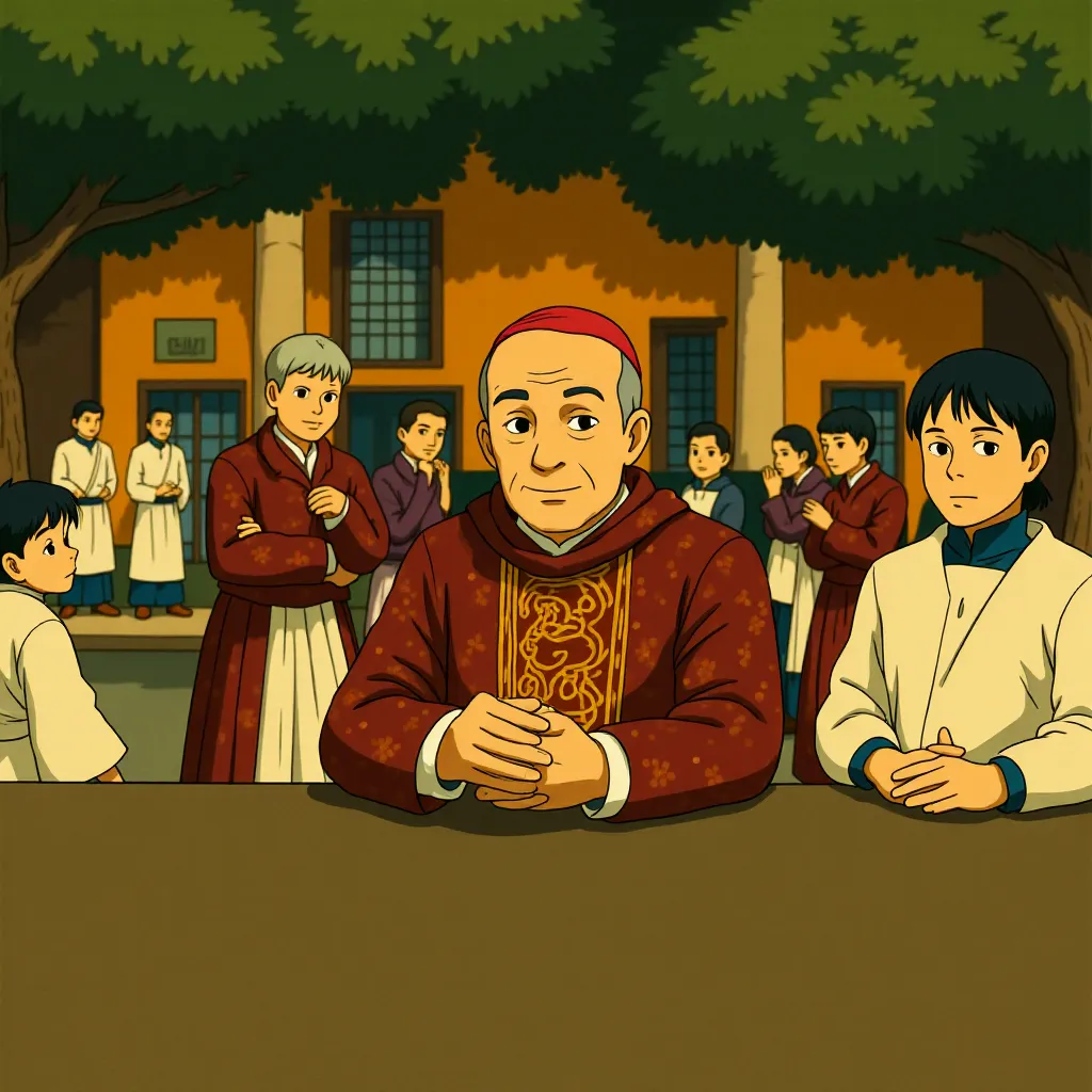 Ralph Fiennes in Conclave (2024) - Ghibli style