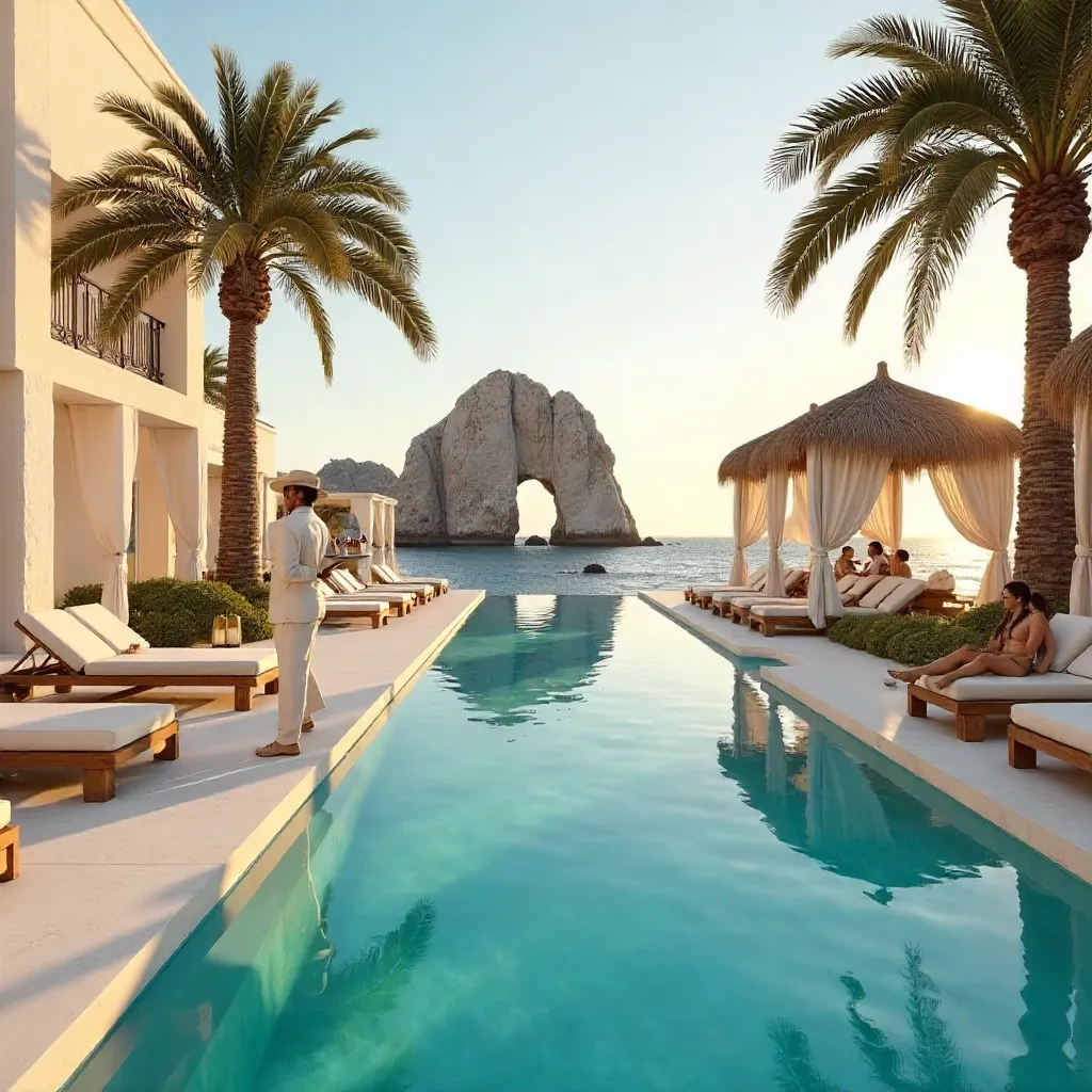 Cabo San Lucas Luxury Poolside Relaxation