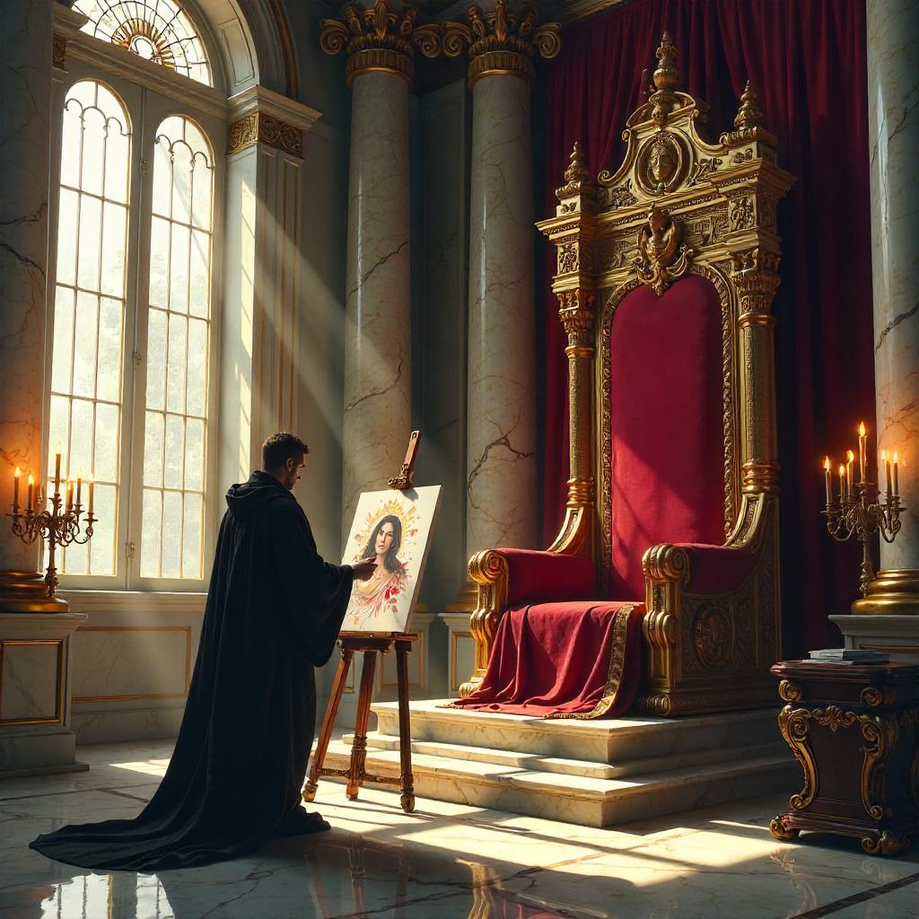 Artist in the Royal Throne Room