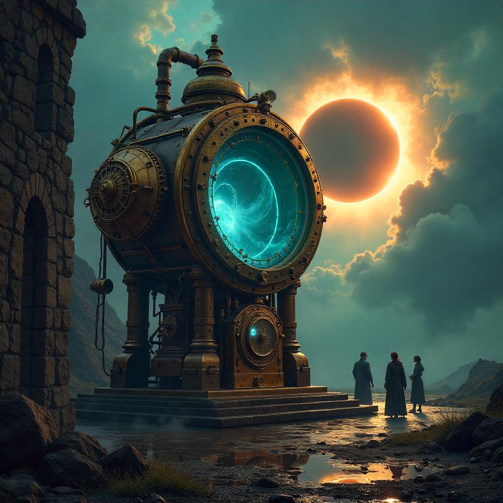 Solar Eclipse Time Machine – Photorealistic Moment