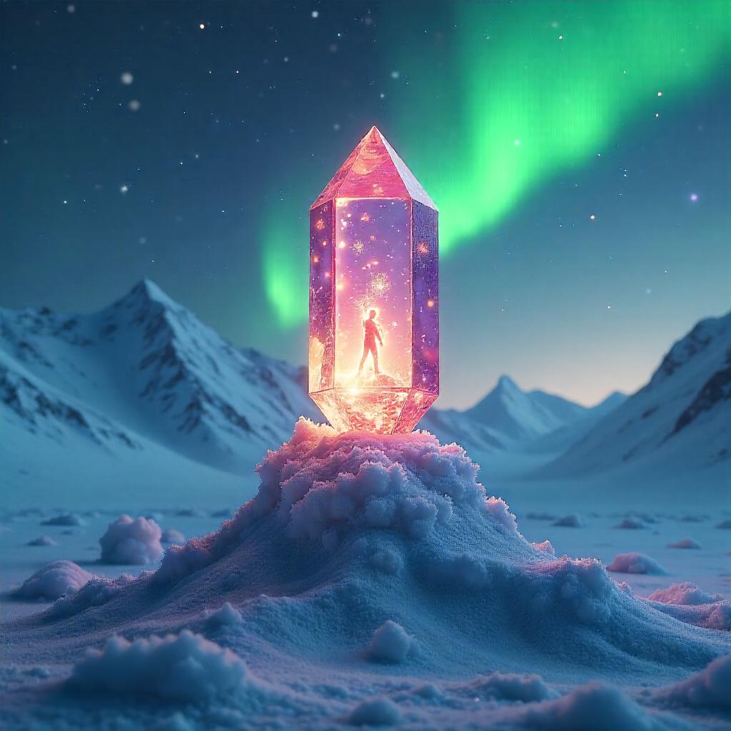 Soul Gem under Aurora: 3D Render