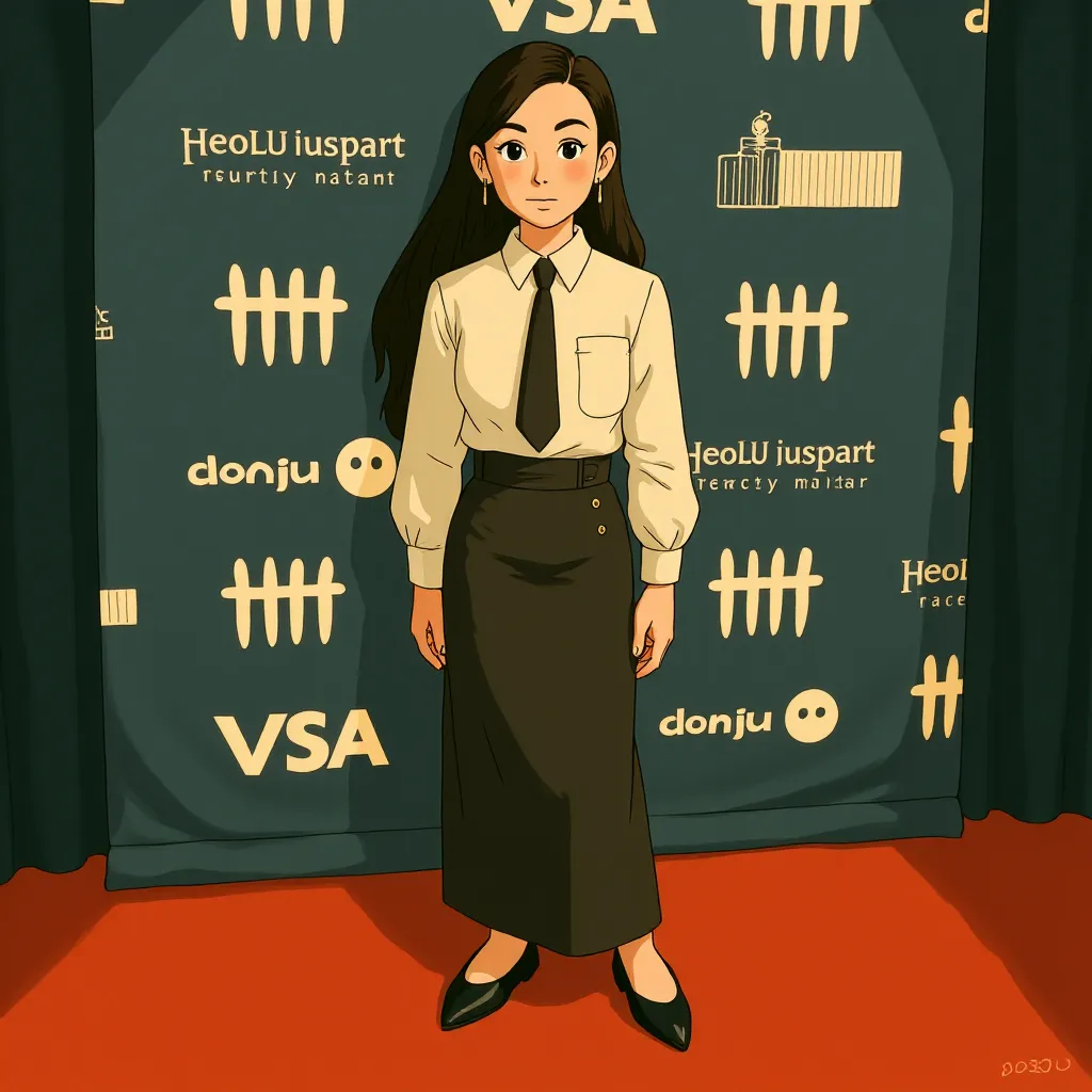 Demi Moore at an event for The Substance (2024) - Ghibli style