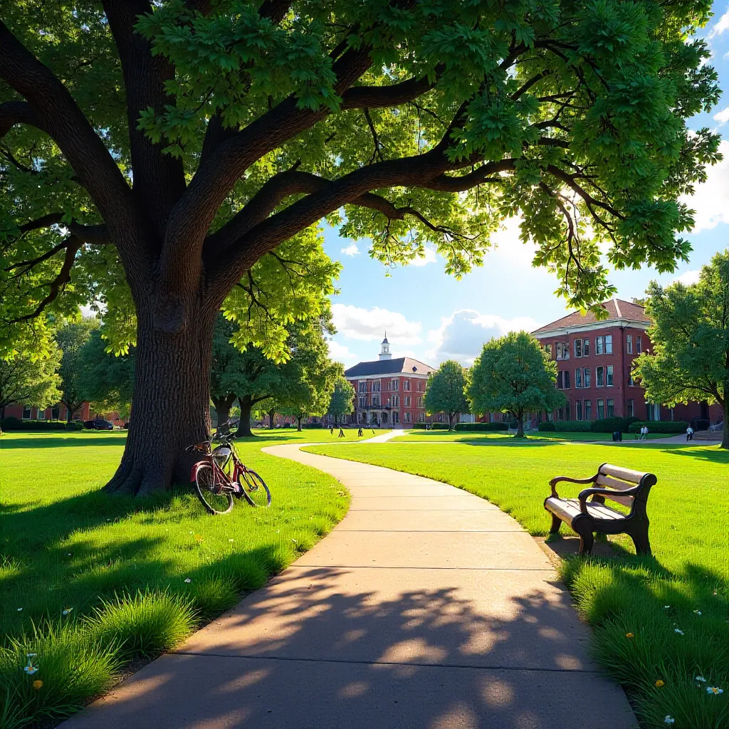 Serene Summer Oak Walk on the CSU Oval
