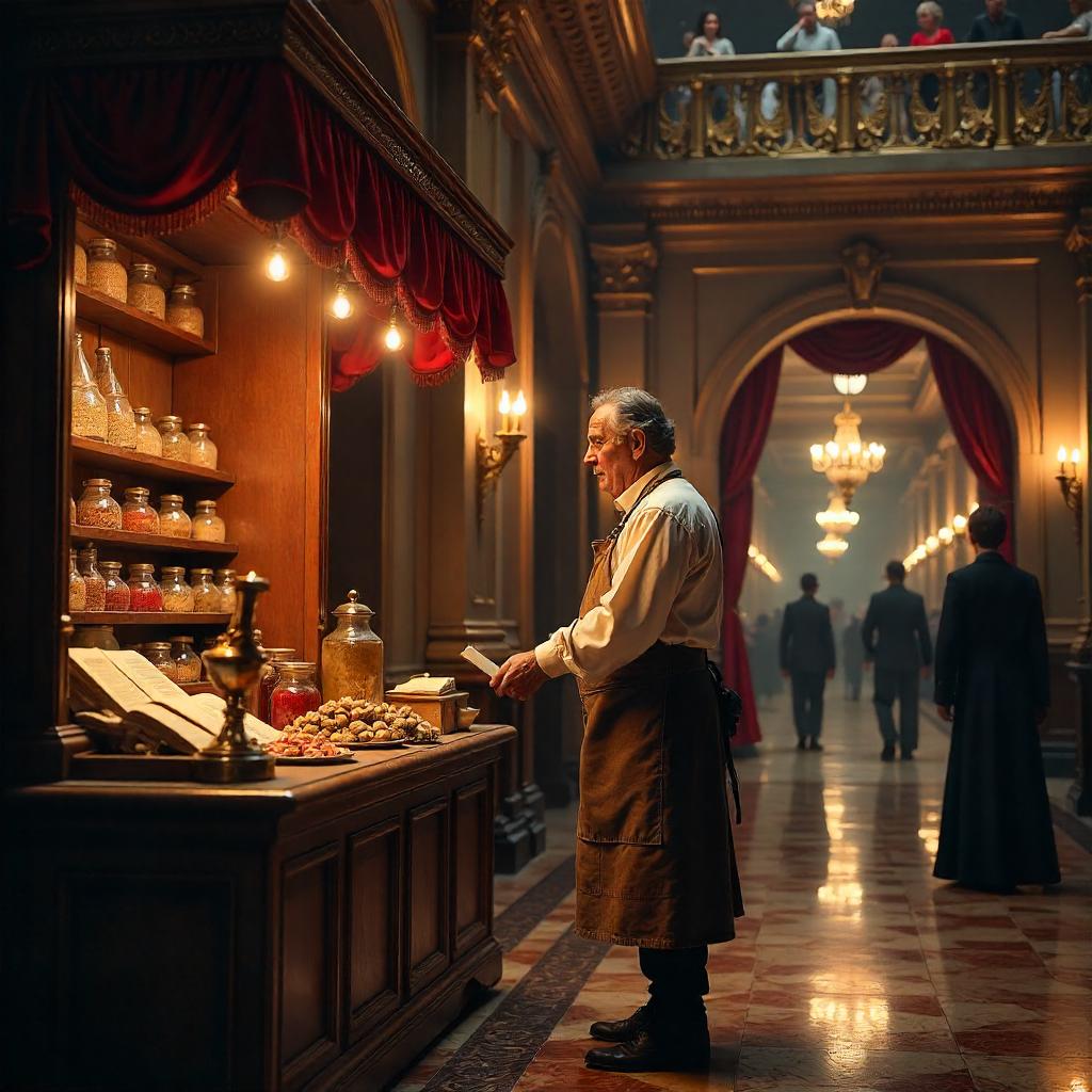 Photorealistic Theater Lobby Merchant