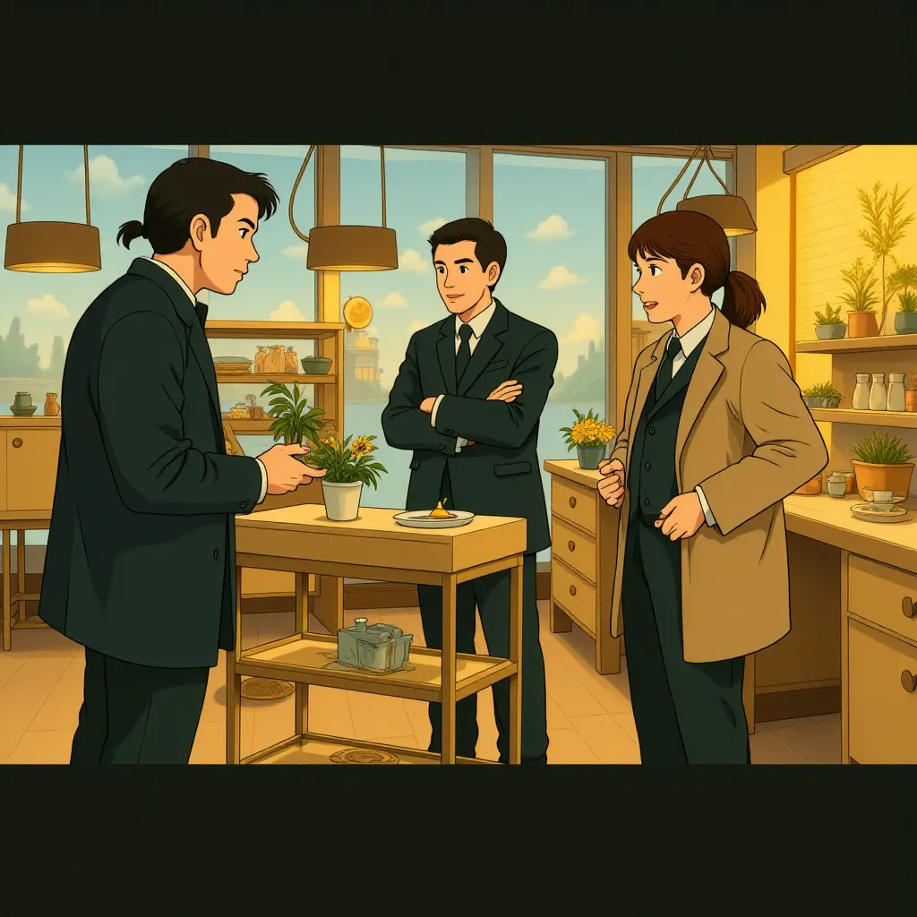 Liam Neeson, Aidan Quinn, and Sebastian Koch in Unknown (2011) - Anime style