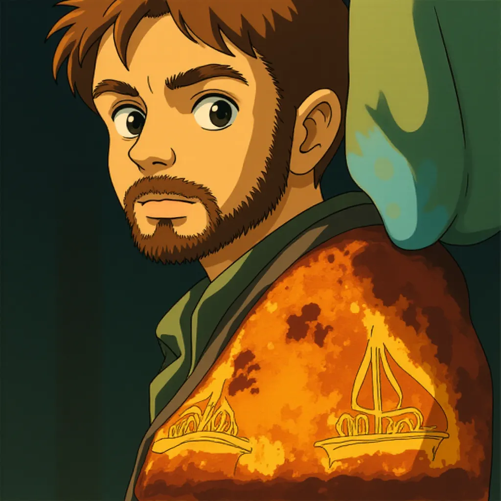 Denzel Washington and Paula Patton in Deja Vu (2006) - Anime style