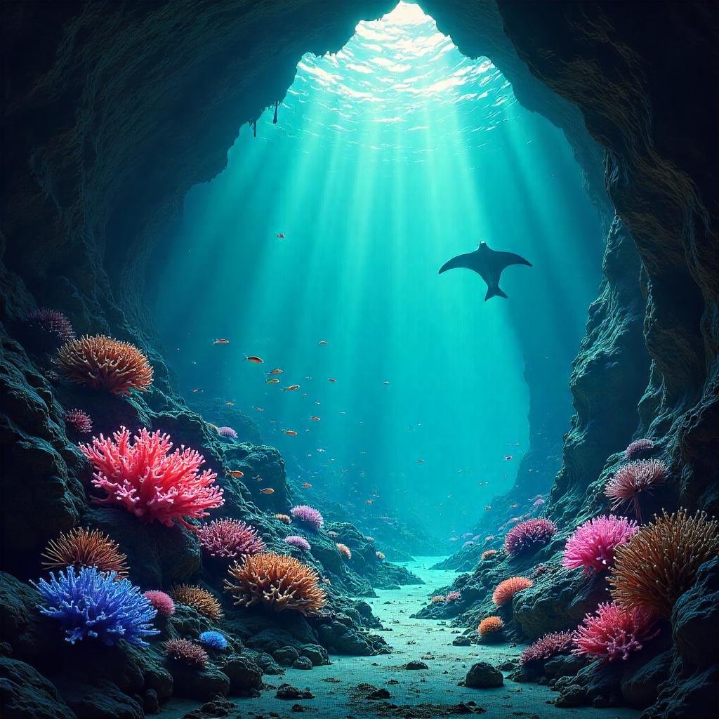 Coral Cavern Reef — Underwater Concept Art