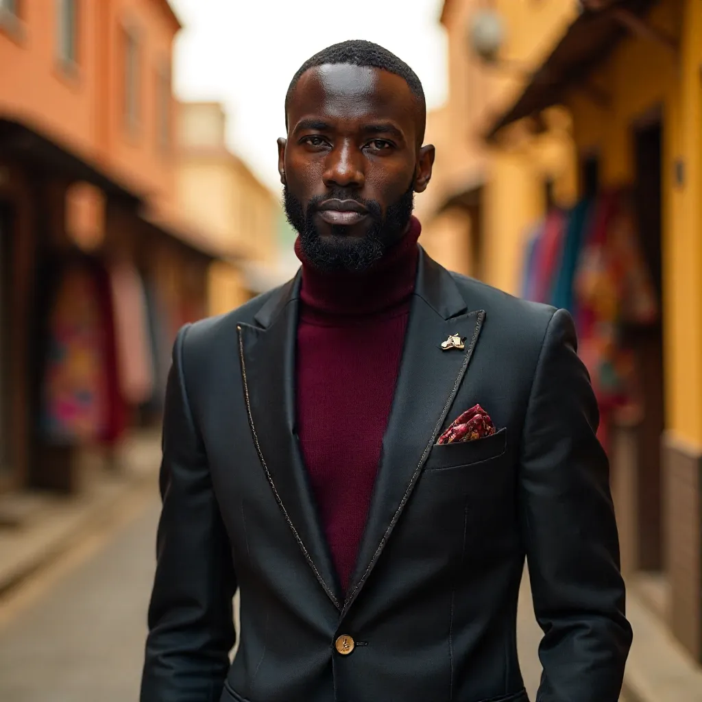 Elegant Kumasi Portrait: Modern Fashion, Timeless Style