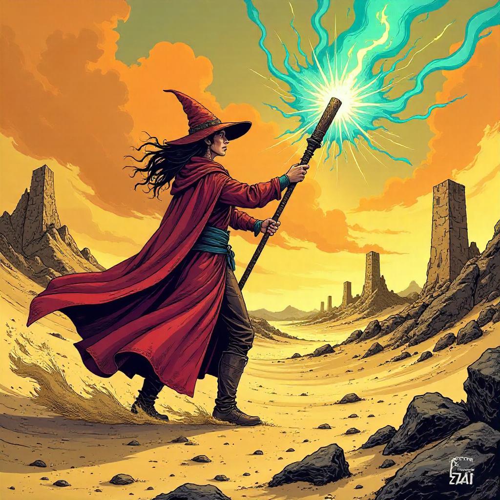 Witch in the Sandstorm: Comic Panel Showdown