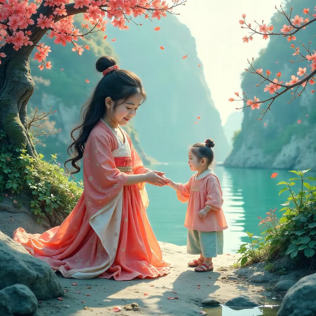 魔法森林里的巴吉度狗：光影幻境中的小精灵伙伴