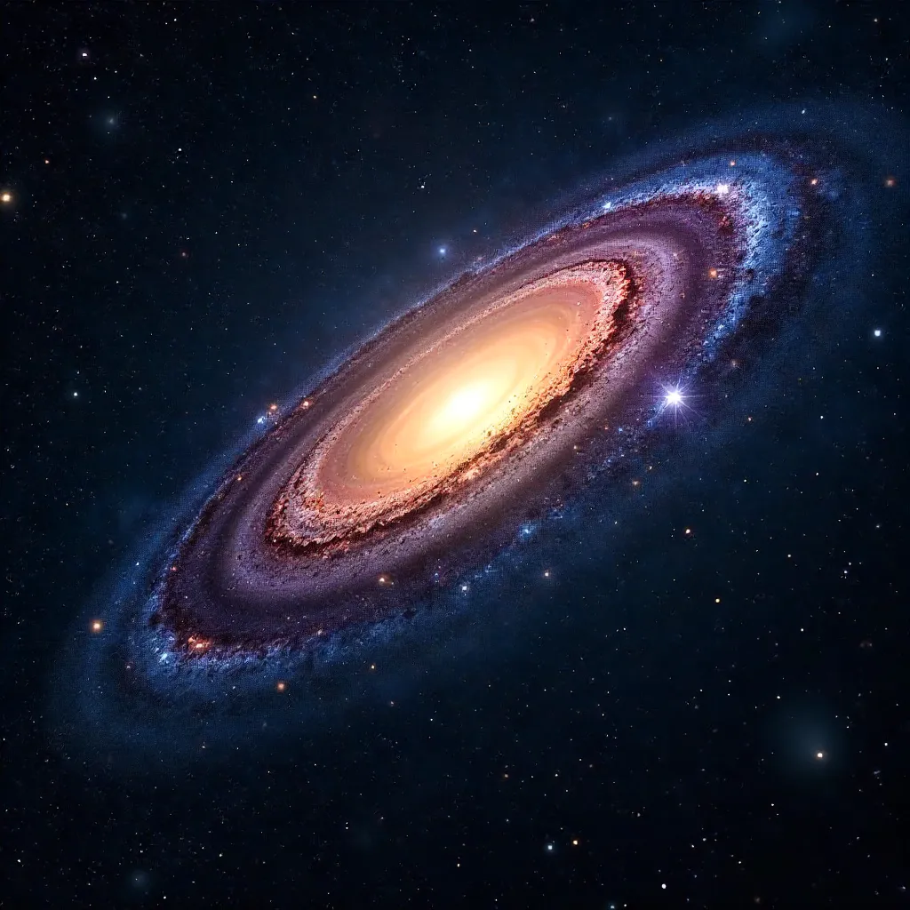 Andromeda Galaxy in a Sea of Distant Stars