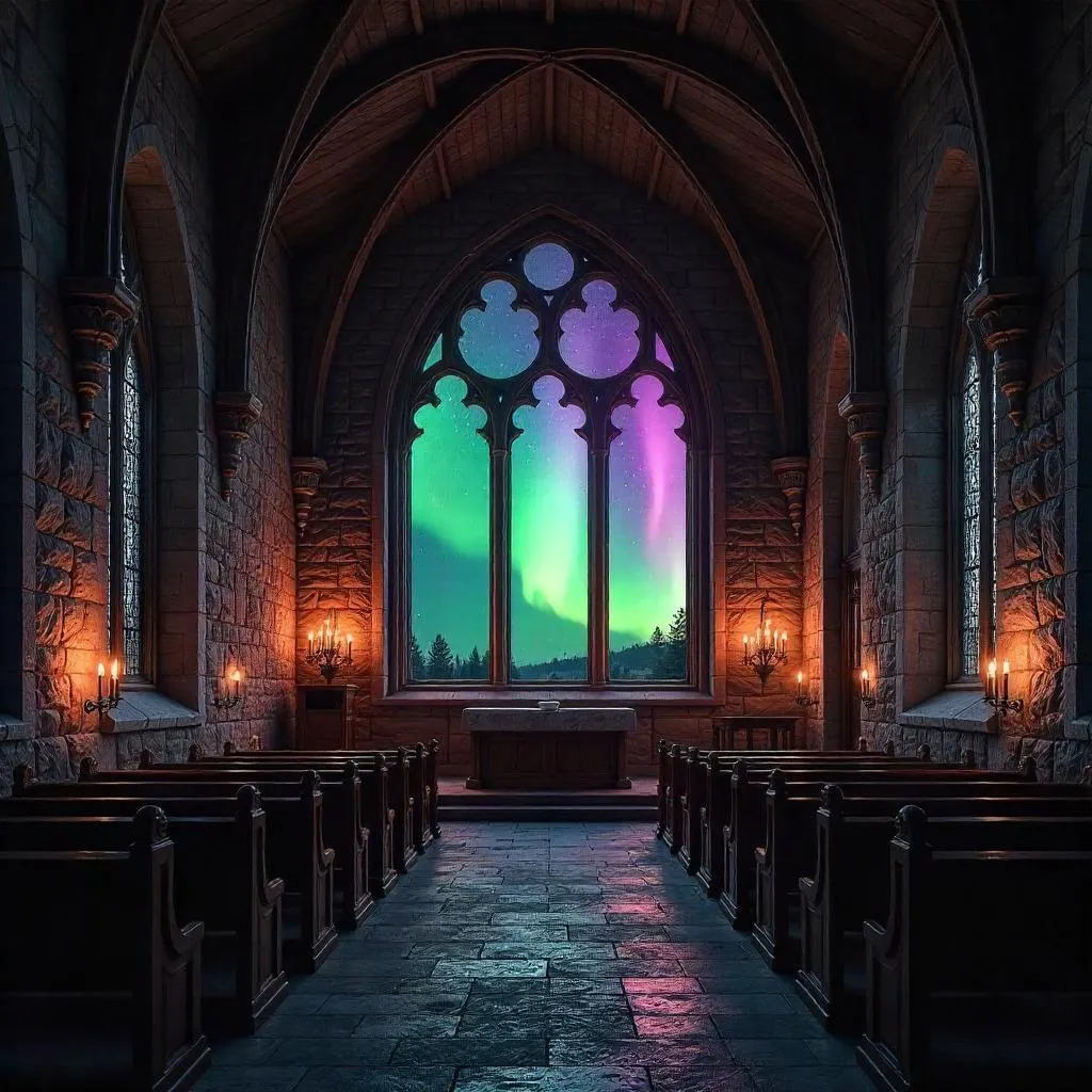 Aurora in the Silent Chapel