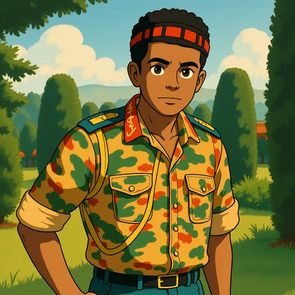Forest Whitaker in The Last King of Scotland (2006) - Anime style