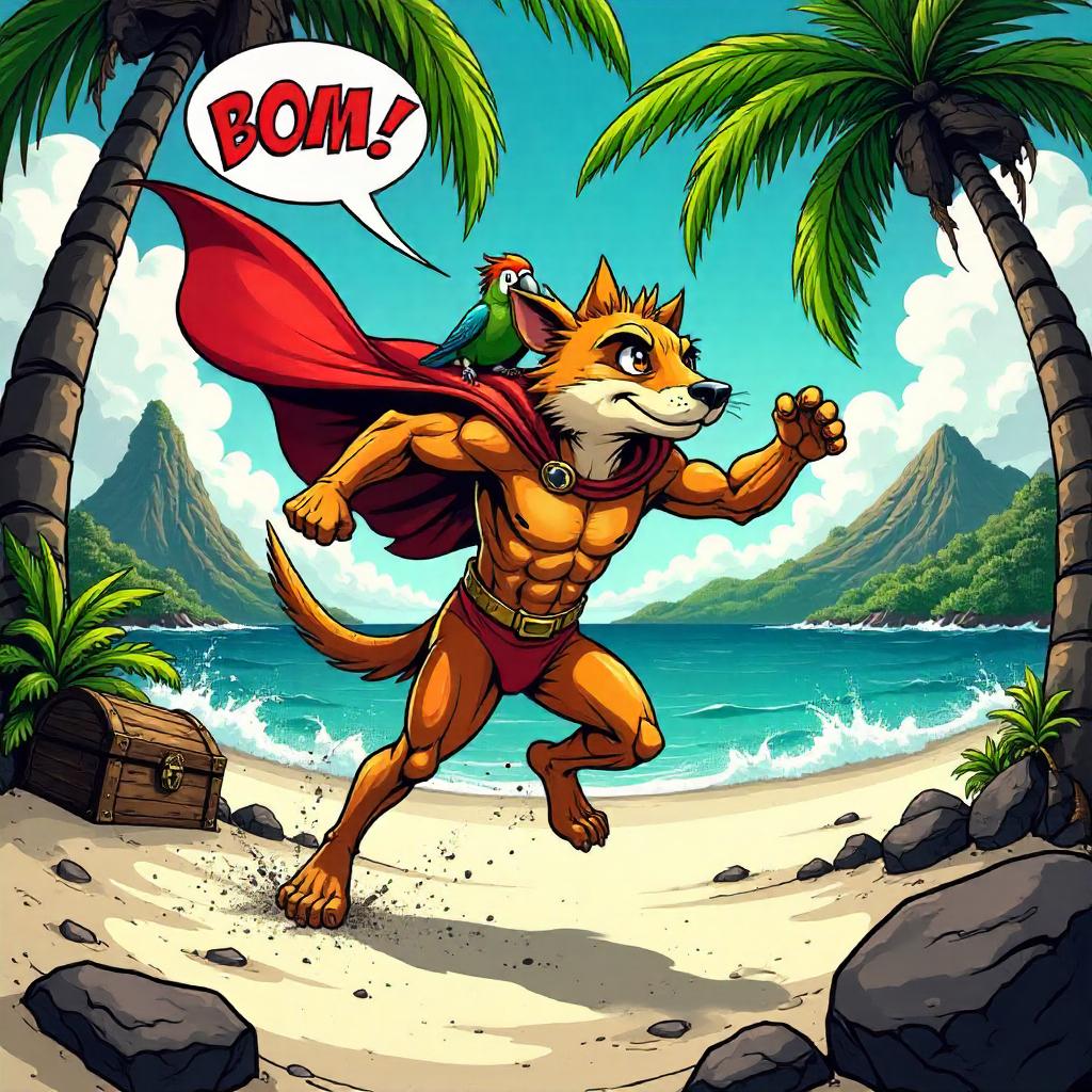 Mongoose Hero on a Tropical Island