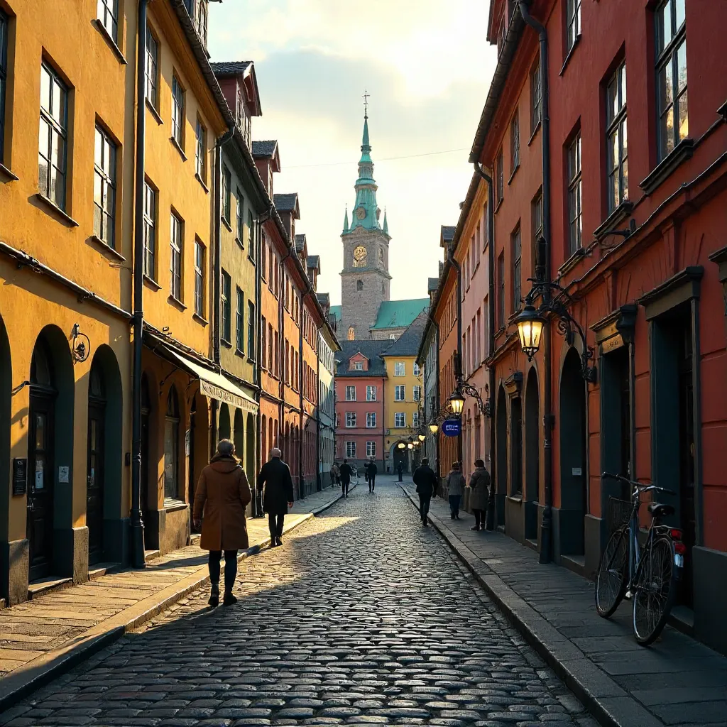 Vibrant Gamla Stan on Cobbled Streets