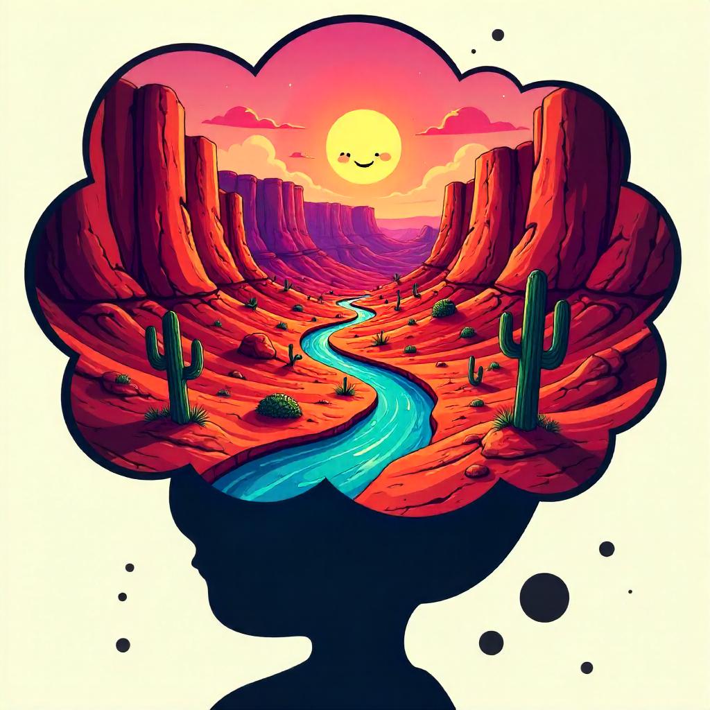 Canyon Dream: A Cartoon Mindscape