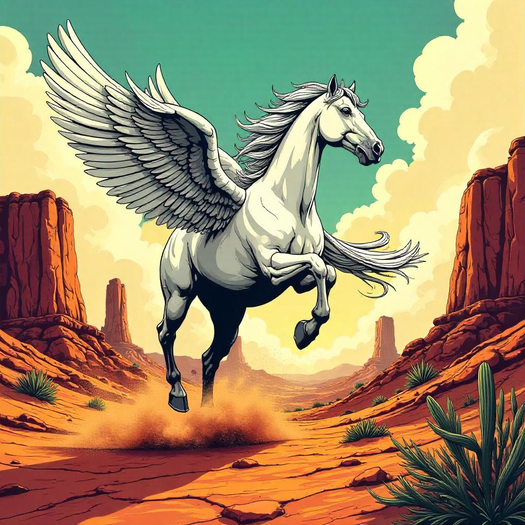 Pegasus of the Badlands: Comic Book Clash