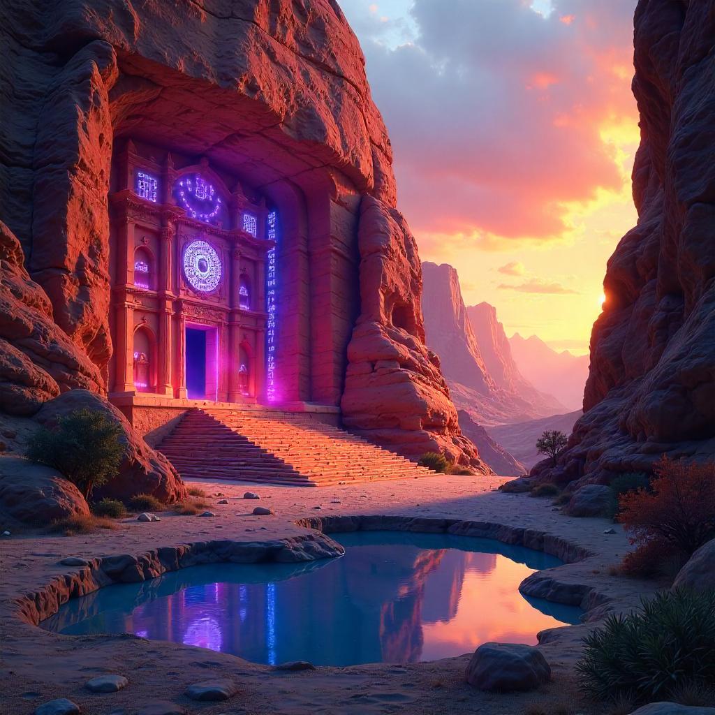 Temple of Echoes in a Canyon