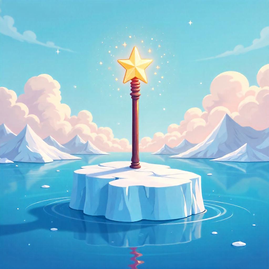Floating Iceberg Wand Cartoon Adventure