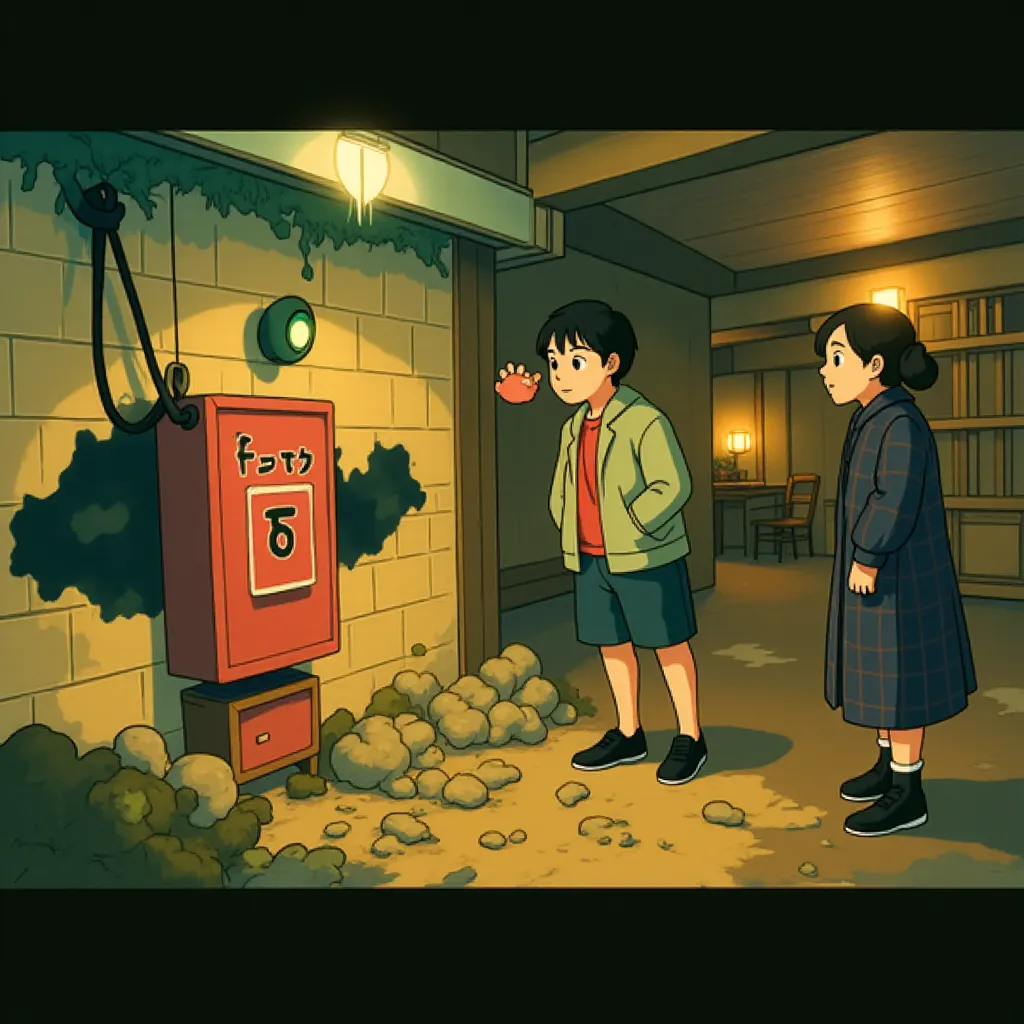 Paul Rudd and Carrie Coon in Ghostbusters: Frozen Empire (2024) - Anime style