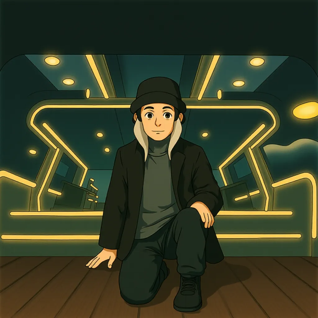 Jeff Bridges in Tron: Legacy (2010) - Anime style