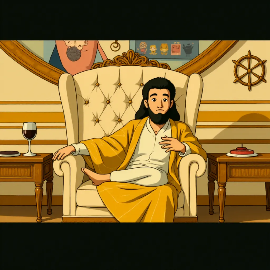 Sacha Baron Cohen in The Dictator (2012) - Anime style