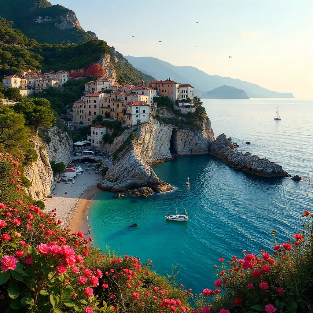 Corsican Mountainous Coastline at Golden Hour