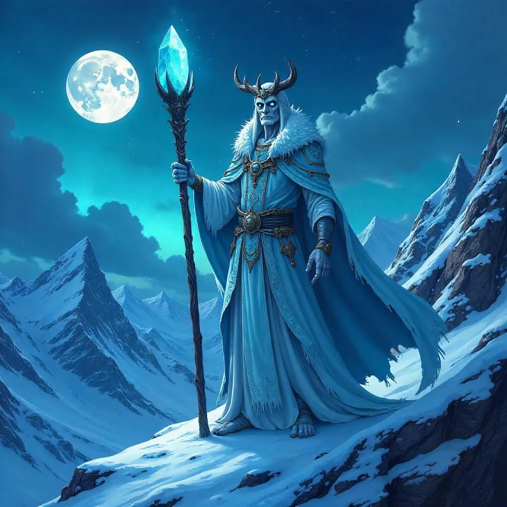 Lich on a Snowy Summit: Anime Icebound Majesty