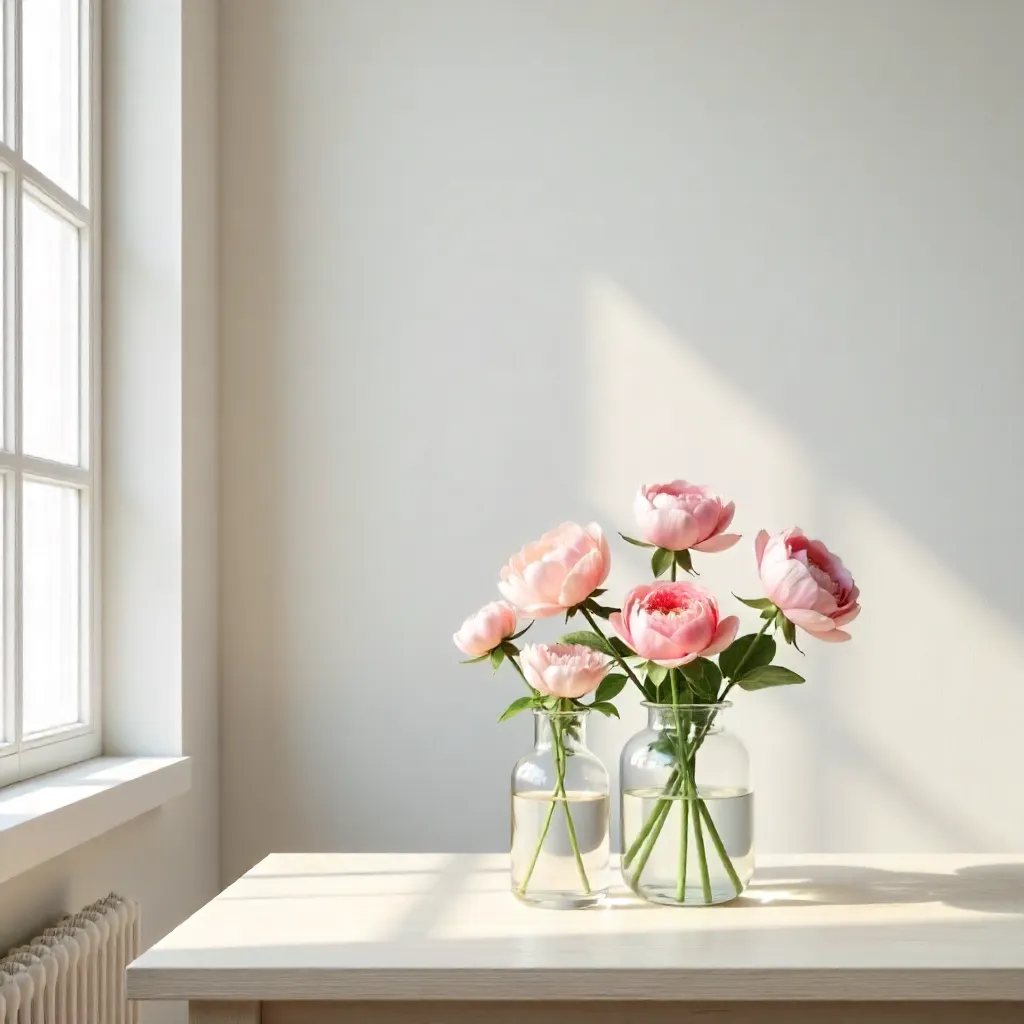 Elegant Pink Minimalist Floral Arrangement
