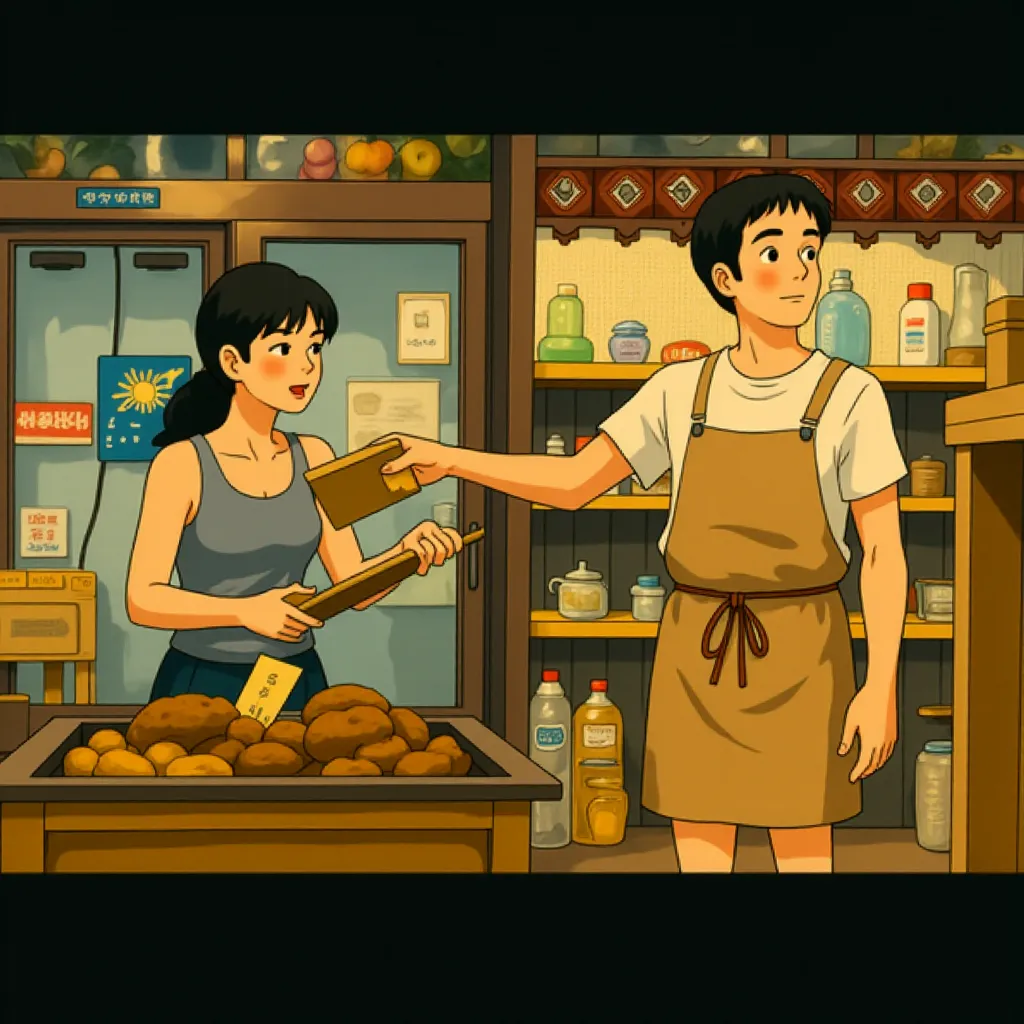 Sacha Baron Cohen and Anna Faris in The Dictator (2012) - Anime style