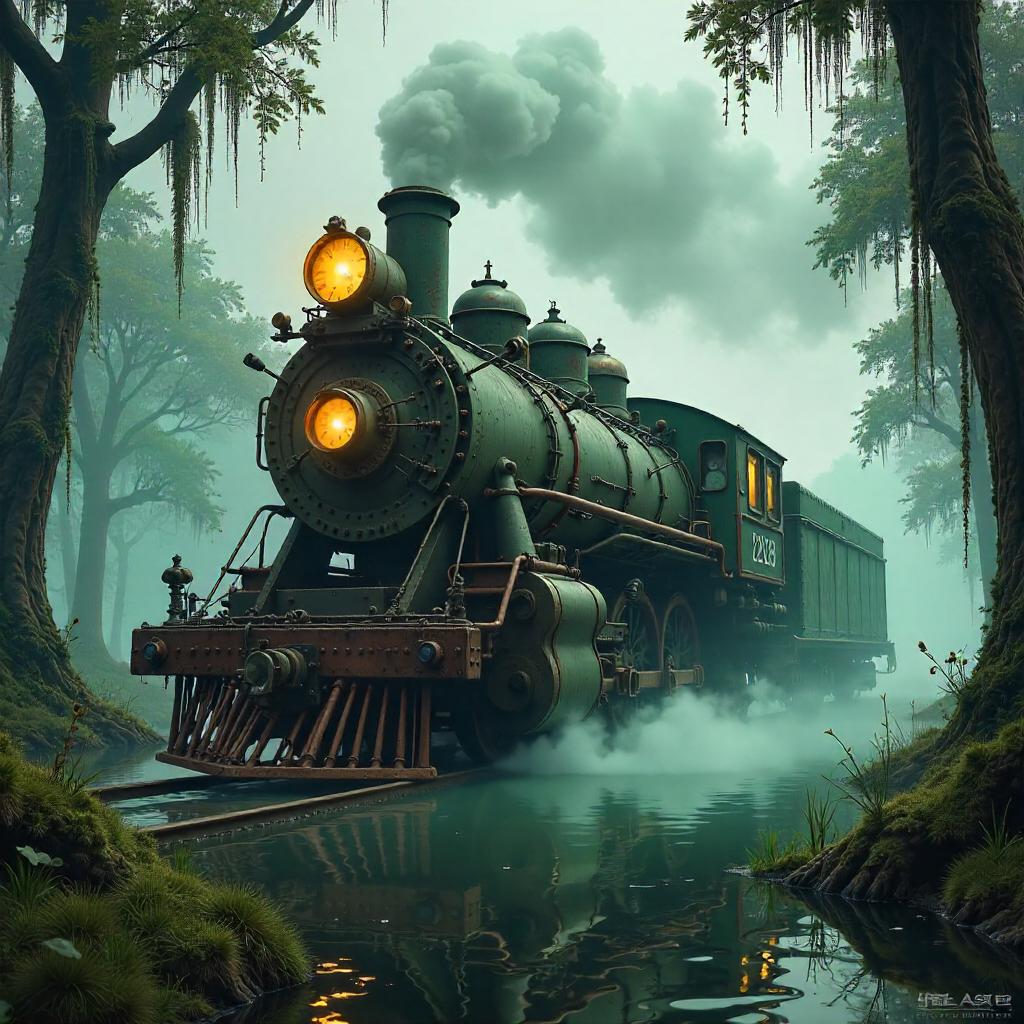 Swamp Steam Engine Concept Art