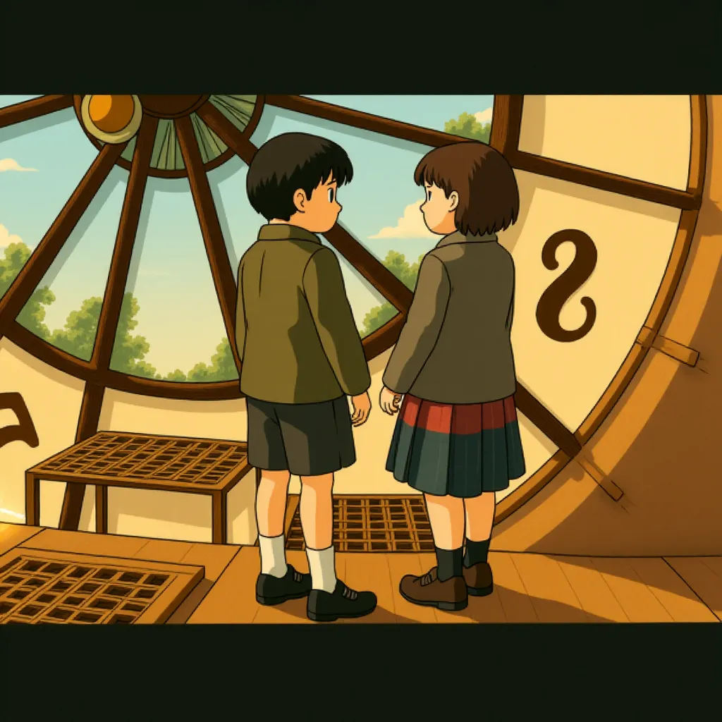 Chloë Grace Moretz and Asa Butterfield in Hugo (2011) - Anime style