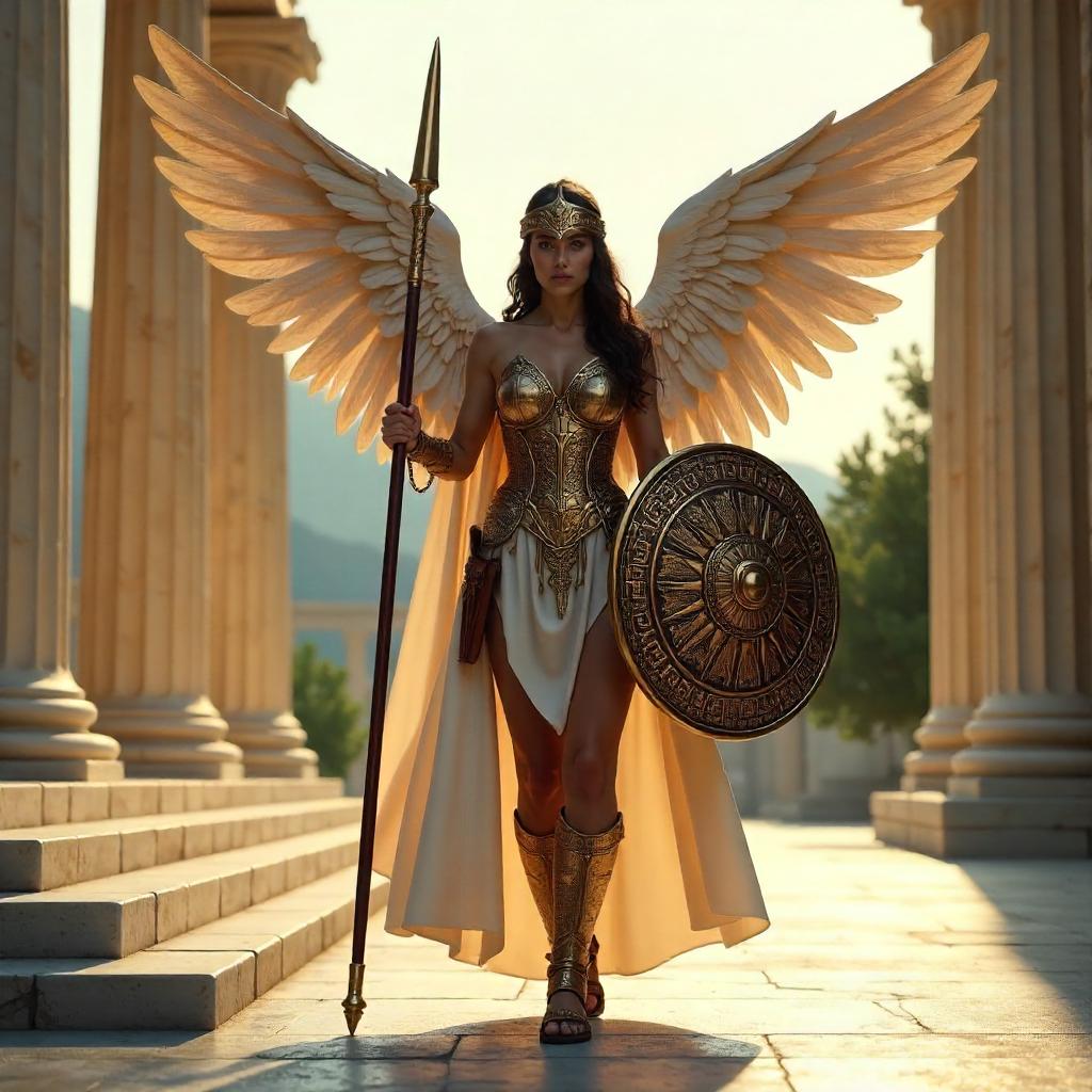 Valkyrie in Ancient Greece — Photorealistic Warrior