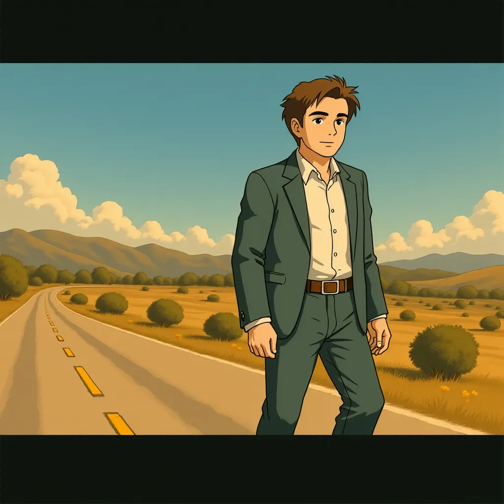 Christopher Walken in Seven Psychopaths (2012) - Anime style