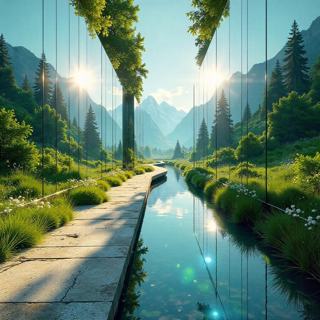 Valley in a 3D Mirror Maze: Infinite Reflections