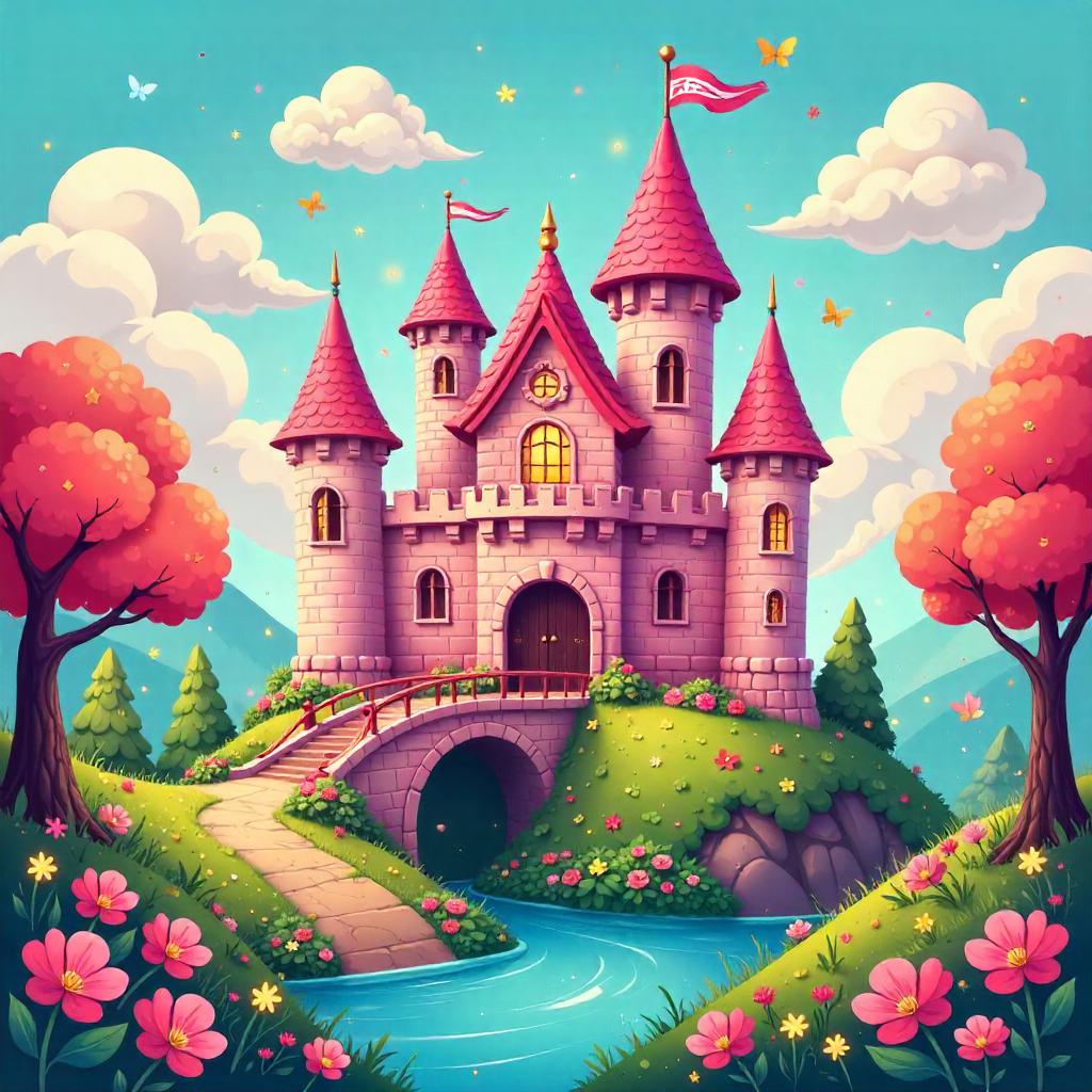 Whimsical Castle in a Fairy Wonderland