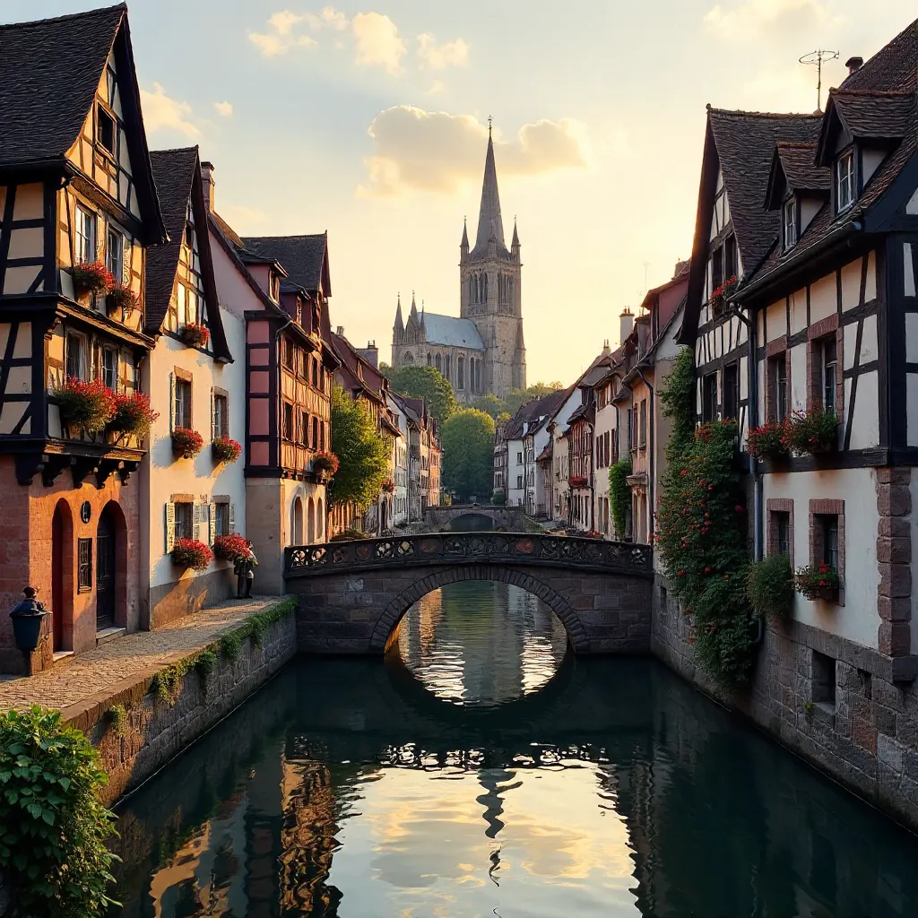 Timber-Framed Strasbourg along the Canal