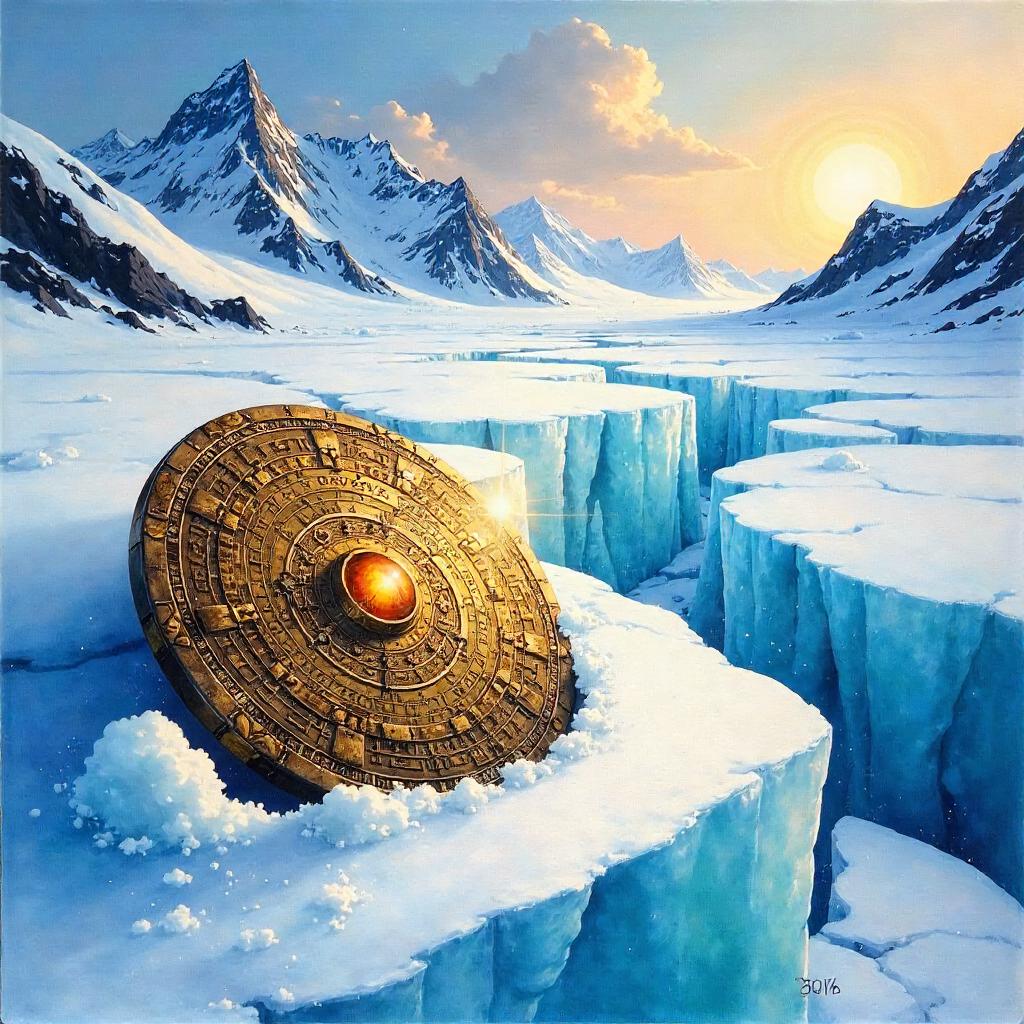 Artifact Emergence on a Glacial Canvas