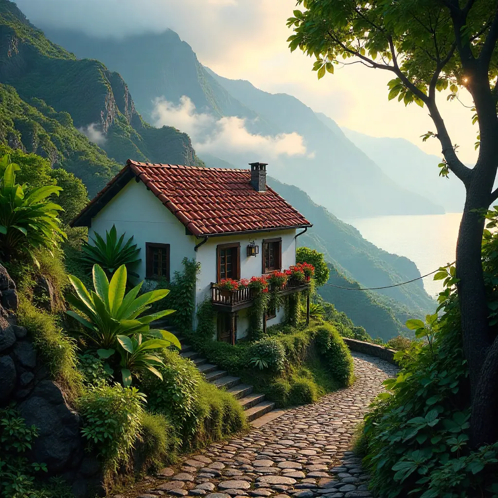 Mist-Kissed Madeiran hillside cottage