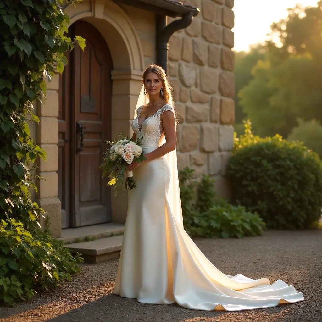 Timeless Romance: Elegant Bride by Rustic Facade