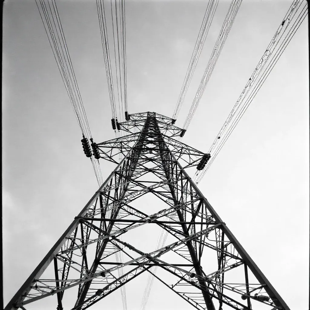 Monochrome Geometry of a Power Tower