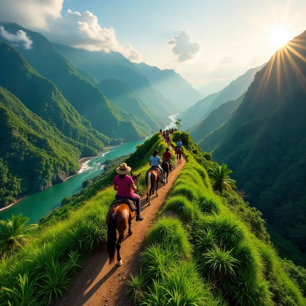 Aerial Riders Over Lush Mindanao Mountains