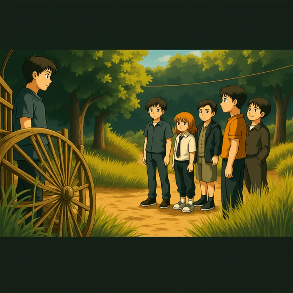 Bill Hader, James McAvoy, James Ransone, Jay Ryan, Jessica Chastain, and Isaiah Mustafa in It: Chapter Two (2019) - Anime style