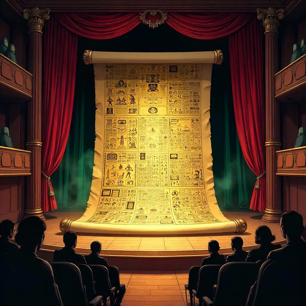 Ancient Scroll on Stage: Comic Theater