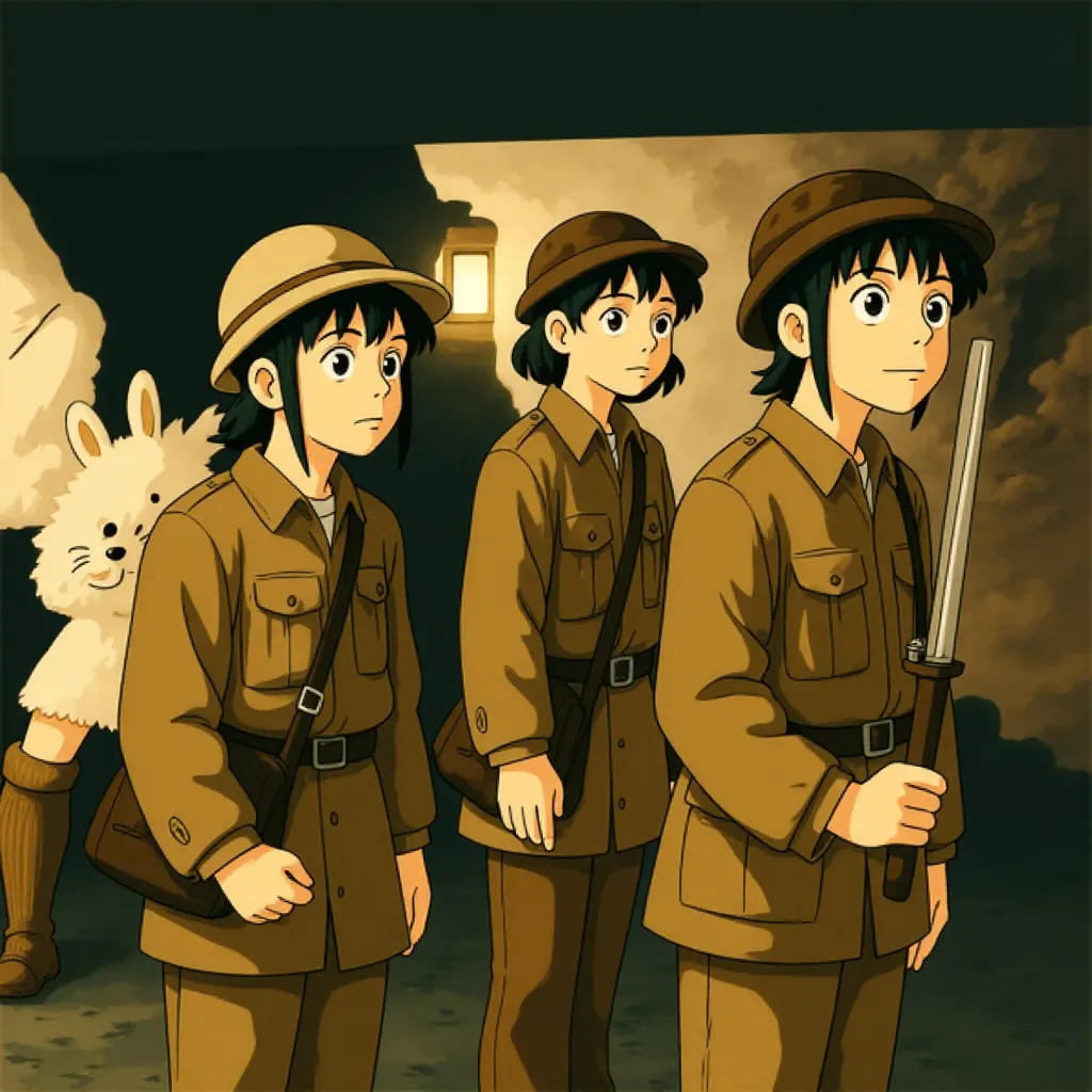 Kazunari Ninomiya and Yuki Matsuzaki in Letters from Iwo Jima (2006) - Anime style
