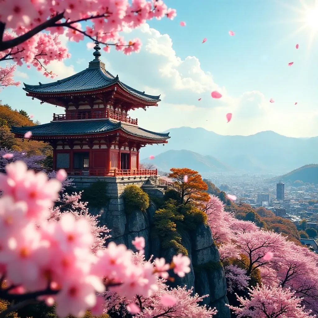 Kiyomizu-dera in Cherry Blossom Glow, Kyoto