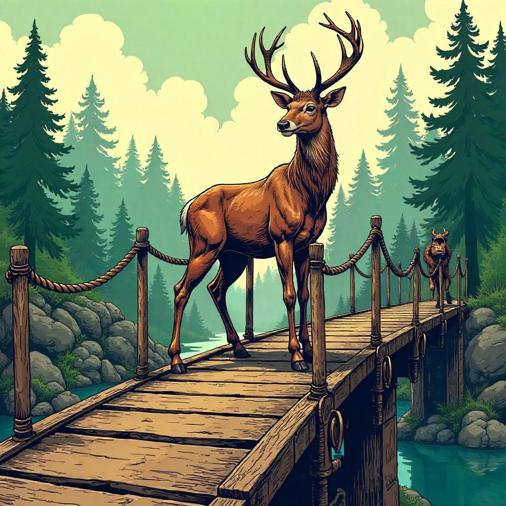 Drawbridge Deer: A Comic Book Adventure