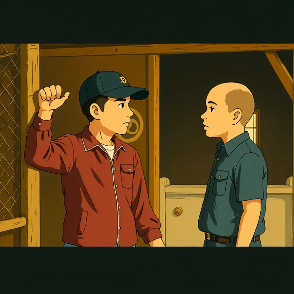 Denzel Washington and David Harbour in The Equalizer (2014) - Anime style