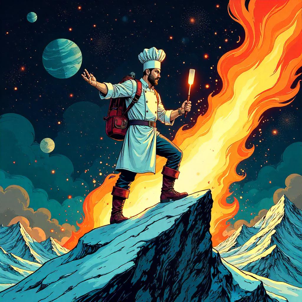 Cosmic Chef on a Comet - Comic Adventure
